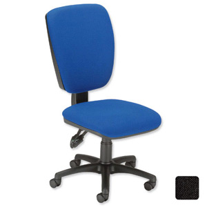Trexus Premier High Back Permanent Contact Chair Seat W460xD450xH460-590mm Black