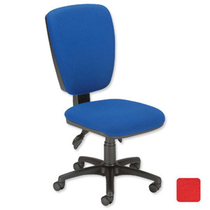 Trexus Premier High Back Operator Chair Asynchronous Seat W460xD450xH460-590mm Red