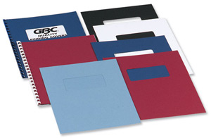 GBC Antelope Binding Covers Leather-look with Window A4 Black Ref CE041110 [Pack 50x2]