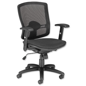 Influx Task All Mesh Armchair Seat W500xD500xH440-530mm Ref 11135-02