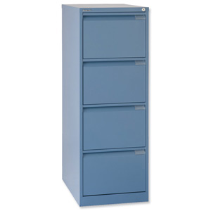 Bisley BS4E Filing Cabinet 4-Drawer H1321mm Blue Ref BS4E 105