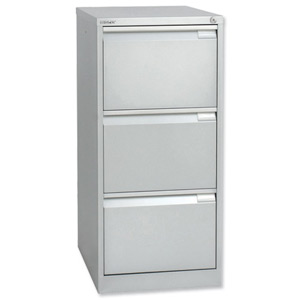 Bisley BS3E Filing Cabinet 3-Drawer H1016mm Silver Ref BS3E 105