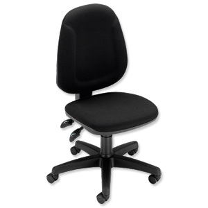 Trexus Plus High Back Chair Asynchronous Seat W460xD450xH460-590mm Back H510mm Black
