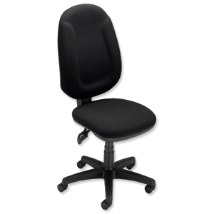 Trexus Plus Maxi High Back Chair Asynchronous W520xD480xH480-610mm Back H600mm Black