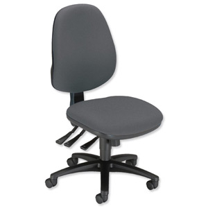 Sonix Jour J1 High Back Office Chair Seat W480xD450xH460-570mm Grey