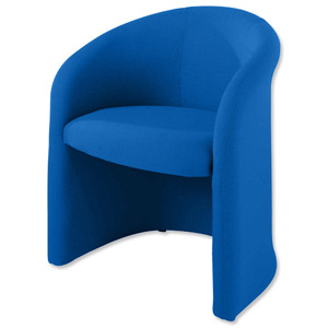 Adroit Tub Reception Chair Omega Plus Fabric Back H330mm W500xD480xH480mm Ocean Ref 7817Oc