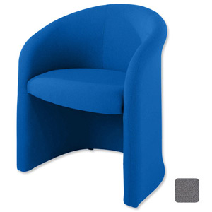 Adroit Tub Reception Chair Omega Plus Fabric Back H330mm W500xD480xH480mm Shadow Ref 7817Sh