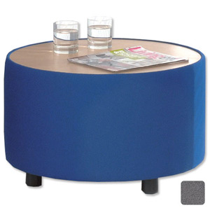 Adroit Tub Reception Table Cylindrical Omega Plus Fabric Diam.600xH380mm Shadow Ref PS1040RSh