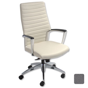 Adroit Zip Executive Armchair Omega Plus High Back H640mm Seat W500xD510xH440-540mm Shadow Ref 2670-2
