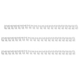 GBC Binding Wire Elements 21 Loop 100 Sheets 12mm for A4 Silver Ref IB161230 [Pack 100]