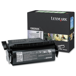 Lexmark Laser Toner Cartridge Return Program Page Life 17600pp Black [for Optra S] Ref 1382925