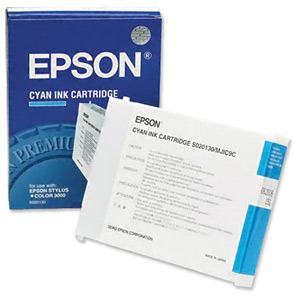 Epson Inkjet Cartridge Page Life 300pp Cyan Ref S020130