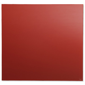 Sigel Artverum High Quality Tempered Glass Magnetic Board With Fixings 480x480mm Red Ref GL114