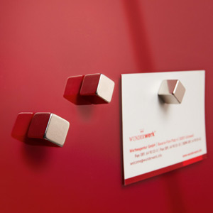 Sigel SuperDym Artverum Cube Magnets Silver Ref GL190 [Pack 4]