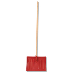 Heavy Duty Shovel with Handle Red