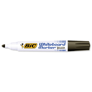 Bic Velleda 1701 Whiteboard Marker Bullet Tip Line Width 1.5mm Black Ref 1199170109 [Pack 12]