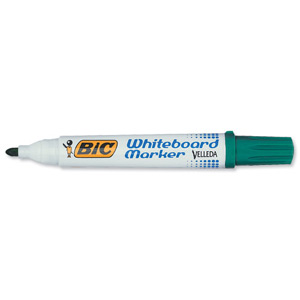 Bic Velleda 1701 Whiteboard Marker Bullet Tip Line Width 1.5mm Green Ref 1199170102 [Pack 12]