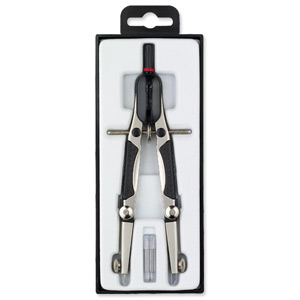 Rotring Master Bow Compass Rapid Adjustment 2 Hinged Legs Pivot 4.0mm Length 170mm Ref S0676580