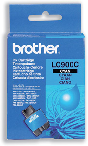 Brother Inkjet Cartridge Page Life 400pp Cyan Ref LC900C