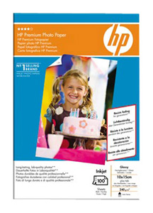 Hewlett Packard [HP] Premium Photo Paper Glossy 240gsm 100x150mm Ref Q8032A [100 Sheets]