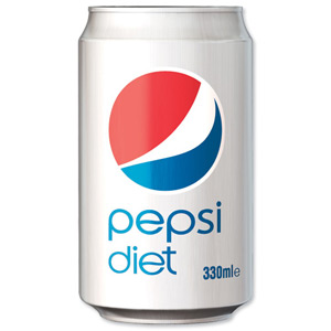Diet Pepsi Soft Drink Can 330ml Ref A01094 [Pack 24]
