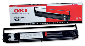 OKI Ribbon Cassette Fabric Nylon Black [for 3410] Ref 09002308