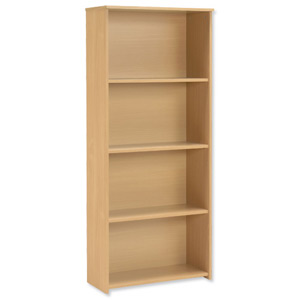 Trexus Basics Budget Bookcase Tall W740xD340xH1770mm Oak
