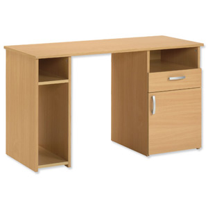 Trexus Basics Premium Work Station Desk W1200xD500xH720mm Oak