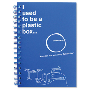 Remarkable Recycled Notebook Wirebound Polypropylene Ruled A5 Assorted Ref 05 NPRPA5AS1B5 [Pack 5]