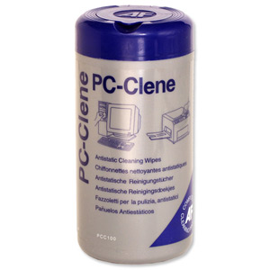 AF PC-Clene Wipes Cleaning Non-flammable in Tub Ref PCC100 [Pack 100]