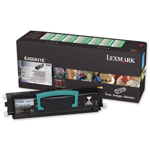 Lexmark Laser Toner Cartridge Return Program Page Life 6000pp Ref E450A11E Ident: 824J
