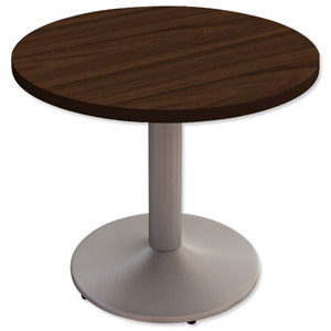 Adroit Virtuoso Executive Boardroom & Meeting Table Small Circular H735xDia900mm Dark Walnut