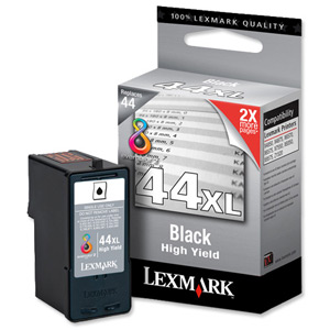 Lexmark No. 44XL Inkjet Cartridge High Yield Page Life 500pp Black Ref 18Y0144E