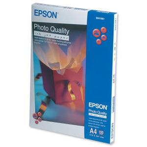 Epson Photo Quality Inkjet Paper Matt 104gsm Max.1440dpi A4 Ref S041061 [100 Sheets]