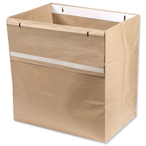 Rexel Recyclable Paper Shredder Sack for Auto500 80 Litre Ref 1765030EU [Pack 50]