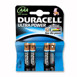 Duracell Ultra Power MX2400 Battery Alkaline 1.5V AAA Ref 81235511 [Pack 4]