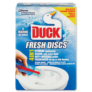 Toilet Duck Gel Discs Marine Fragrance 36ml Ref 96791 [Pack 6]
