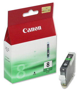 Canon CLI-8 Inkjet Cartridge Page Life 430pp Green Ref 0627B001