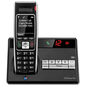 BT Diverse 7450 Plus DECT Telephone Cordless SMS SIM Read/Write TAM 27min 200-entry Directory Ref 060746