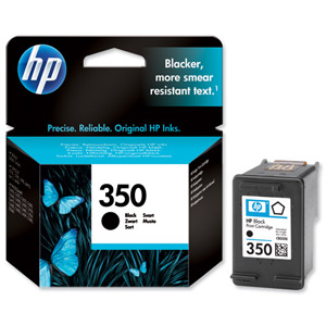Hewlett Packard [HP] No. 350 Inkjet Cartridge Page Life 200pp 52g Black Ref CB335EE