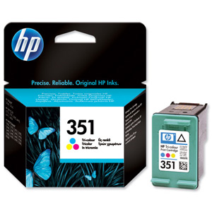 Hewlett Packard [HP] No. 351 Inkjet Cartridge Page Life 170pp 58g Colour Ref CB337EE Ident: 812G