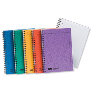 Europa Notemaker Book Sidebound Ruled 90gsm 120 Pages A4 Assorted A Ref 4860Z [Pack 10]