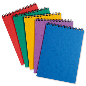 Europa Notemaker Pad Headbound Ruled 80gsm 120 Pages A4 Assorted A Ref 4870Z [Pack 10]