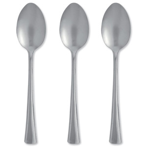 CaterX Dessert Spoons Stainless Steel Ref SF868 [Pack 6]