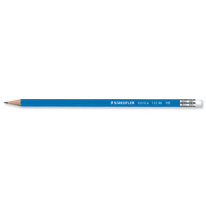 Staedtler Norica Pencil With Eraser Tip HB Ref 132 46 [Pack 12]