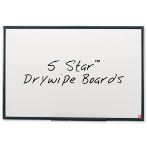 5 Star Drywipe Board Lightweight with Fixing Kit and Pen Tray W600xH450mm