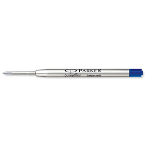 Parker Ball Pen Refill Fine Point Blue Ref S0909540 [Pack 12]