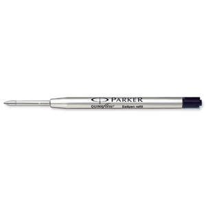 Parker Ball Pen Refill Medium Point Black Ref S0909550 [Pack 12]