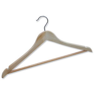 RelX Coat Hangers Wooden Ref YX-2/266279 [Pack 10]