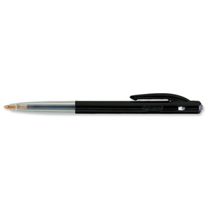 Bic M10 Clic Ball Pen Retractable 1.0mm Tip 0.3mm Line Black Ref 1199190125 [Pack 50]